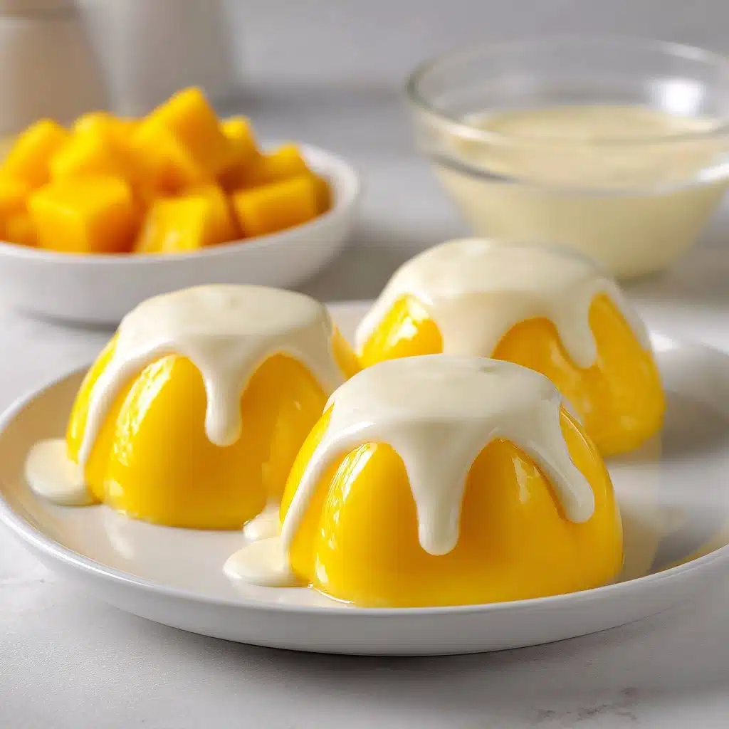 Easy Simple Mango Pudding Recipe - Recipe Image