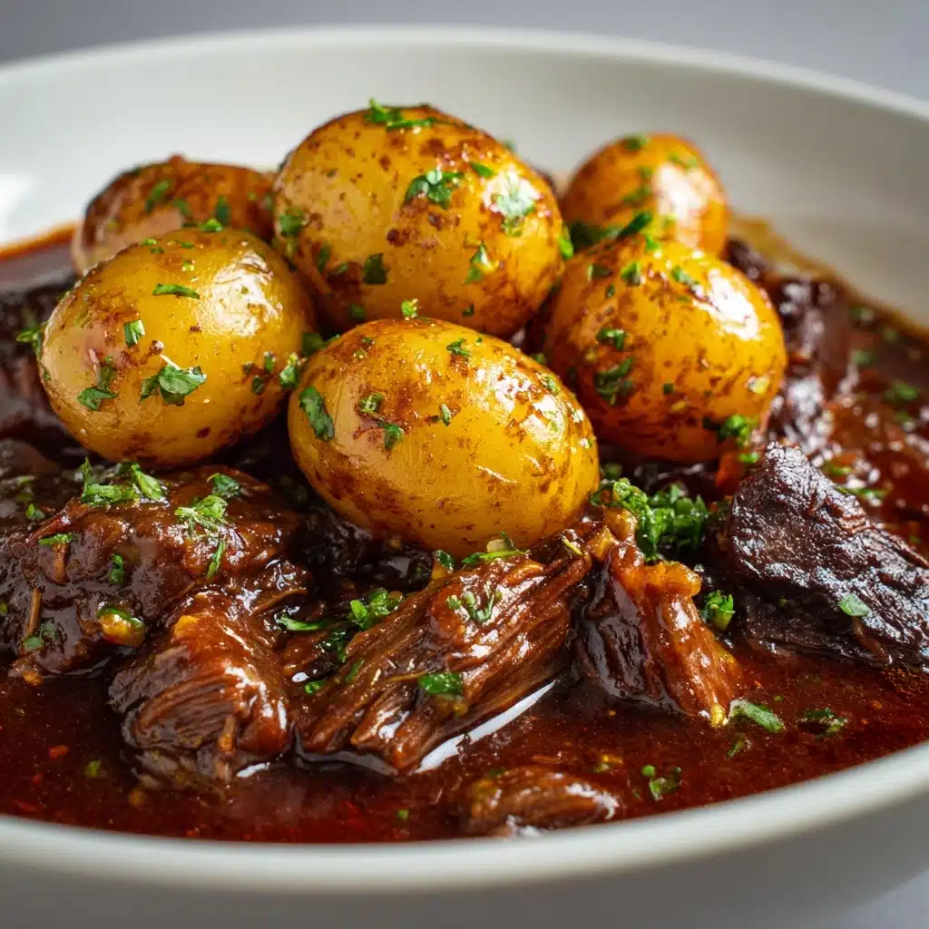 Garlic Butter Beef Bites in the Slow Cooker Recipe - Recipe Image