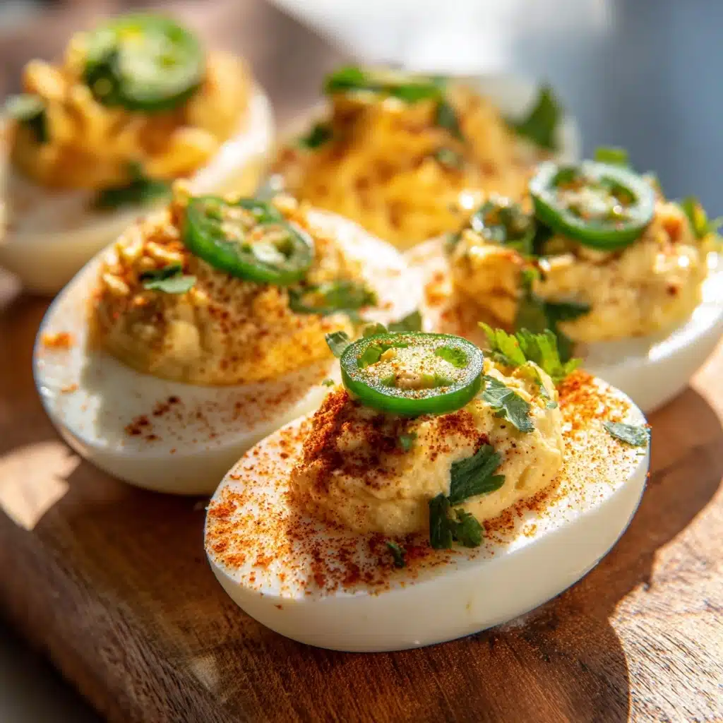 Jalapeño Popper Deviled Eggs Recipe - Recipe Image