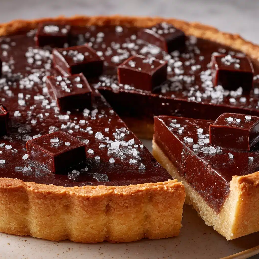 Salted Dark Chocolate Tart Recipe - Recipe Image