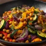 Roasted Veggie and Crispy Chickpea Salad Recipe