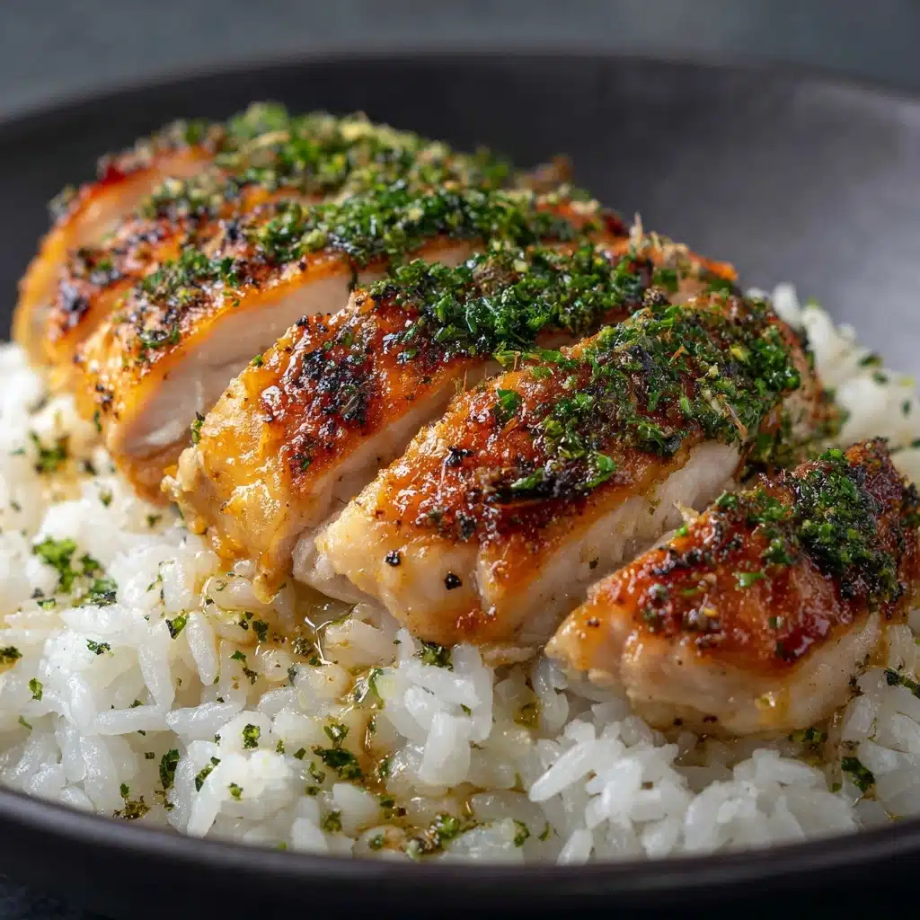 Chicken with Garlic Parmesan Rice Recipe - Recipe Image