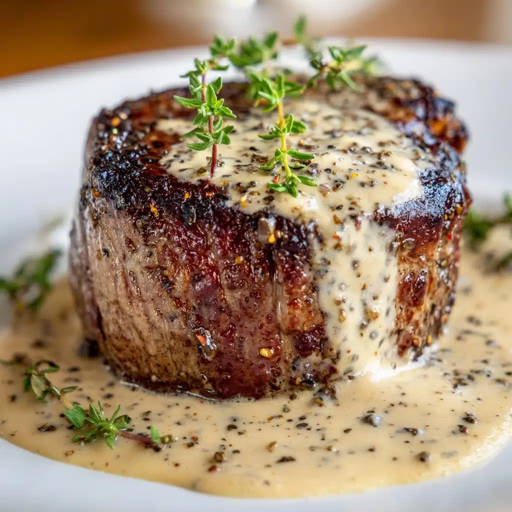 Creamy Garlic Sauce Steak Recipe - Recipe Image