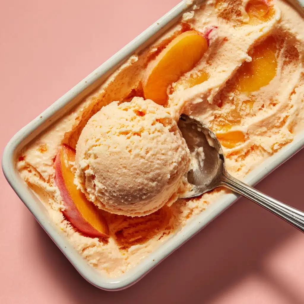 The Best Peach Sorbet Without Ice Cream Maker Recipe - Recipe Image