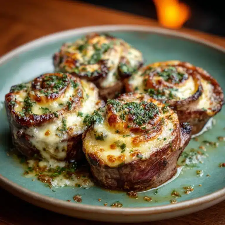 French Onion Steak Pinwheels Recipe