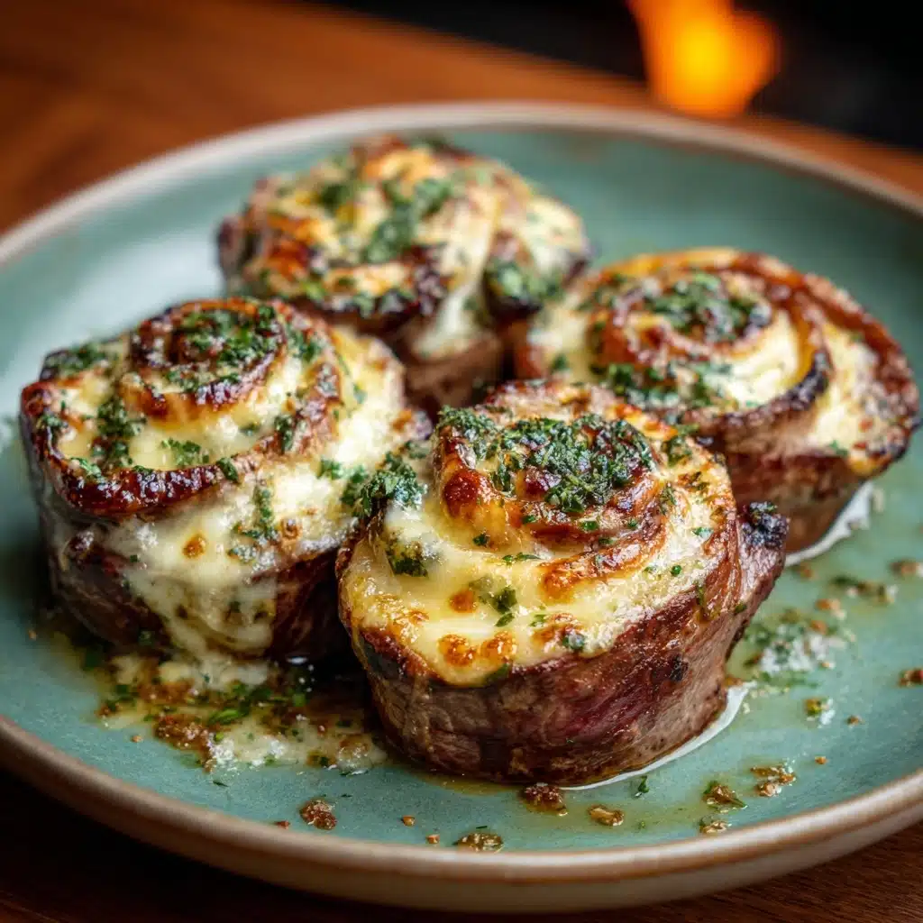 French Onion Steak Pinwheels Recipe - Recipe Image