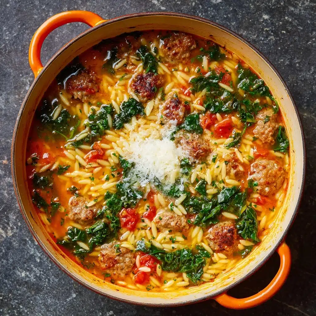 Marry Me Sausage Orzo Soup Recipe - Recipe Image