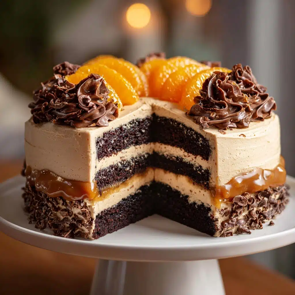 Chocolate Orange Cheesecake Layer Cake Recipe