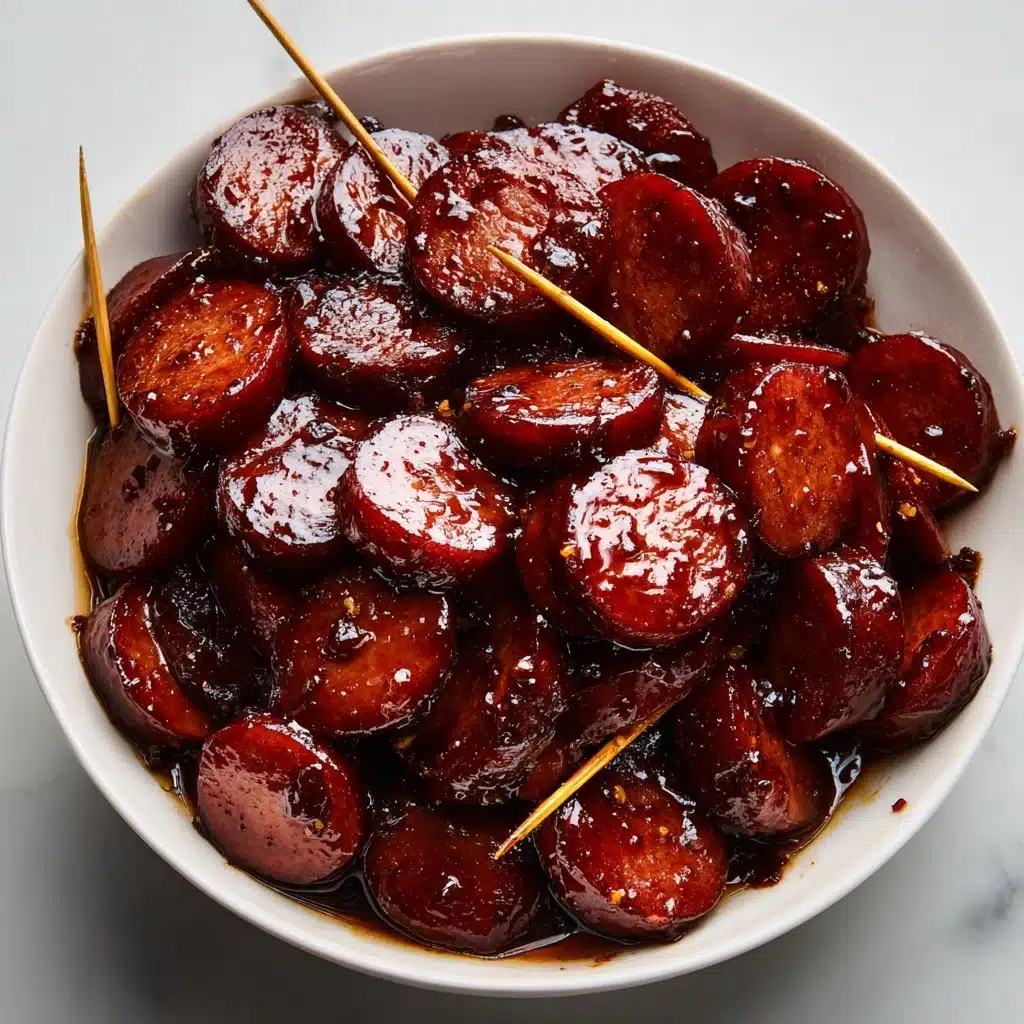 BBQ Smoked Sausage with Charred Peppers and Onions Recipe