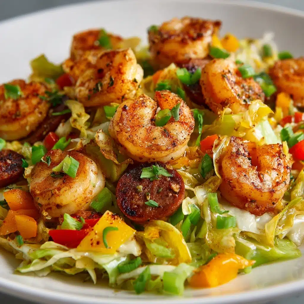 Fried Cabbage with Shrimp & Sausage Recipe