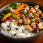 Healthy Chicken & Veggie Stir-Fry with Rice Recipe