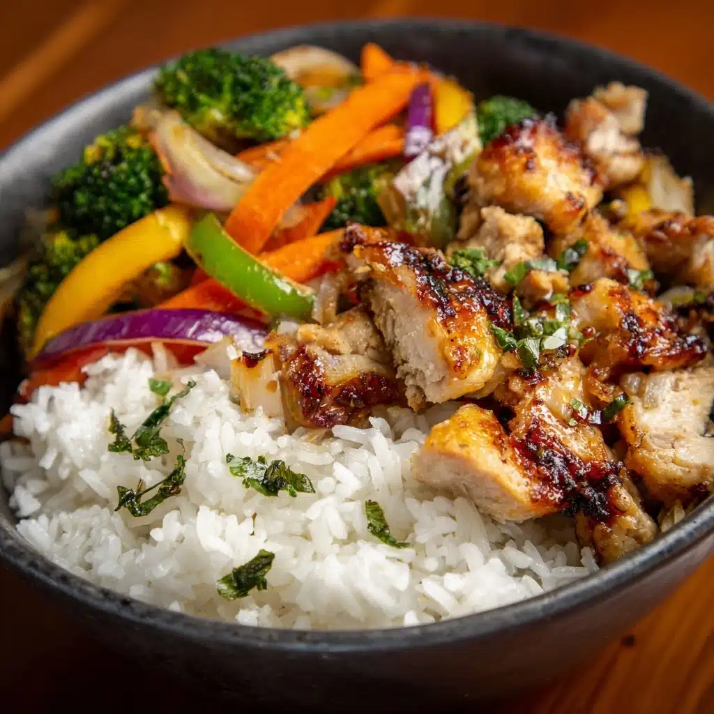 Healthy Chicken & Veggie Stir-Fry with Rice Recipe - Recipe Image