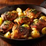 Garlic Parmesan Chicken and Potatoes (One-Pan Dinner) Recipe
