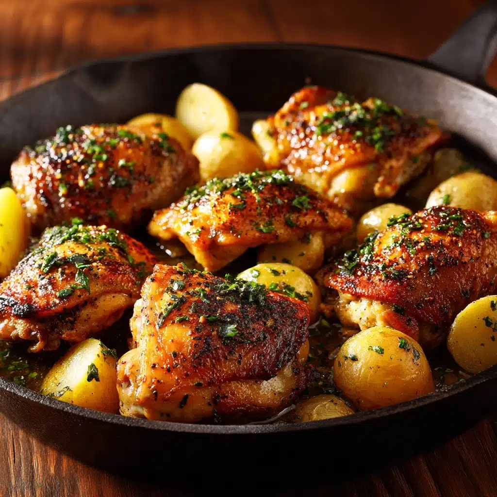 Garlic Parmesan Chicken and Potatoes (One-Pan Dinner) Recipe - Recipe Image