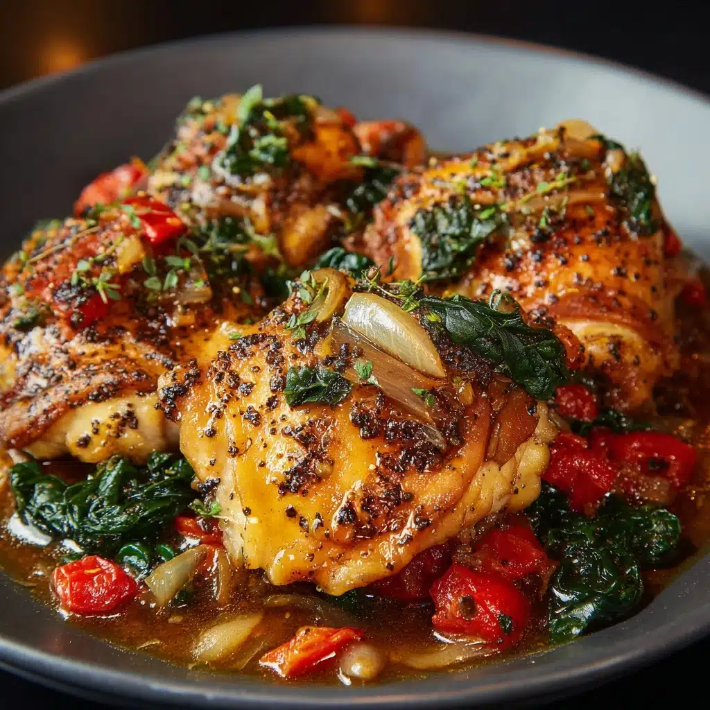 Herb-Crusted Roast Chicken with Garlic Potatoes Recipe - Recipe Image