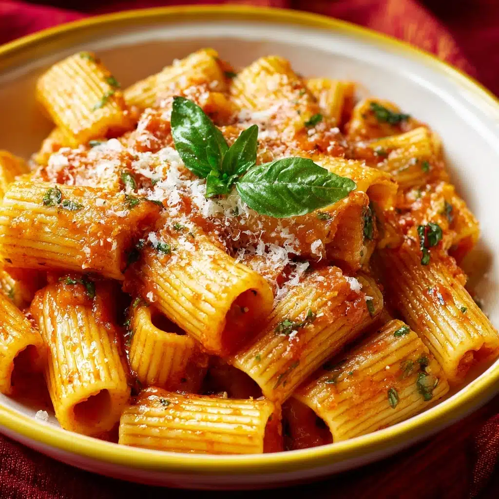 Spicy Basil Rigatoni Recipe