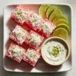 Watermelon Fries with Coconut Lime Dip Recipe