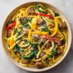 Creamy Sausage and Peppers Pasta Recipe