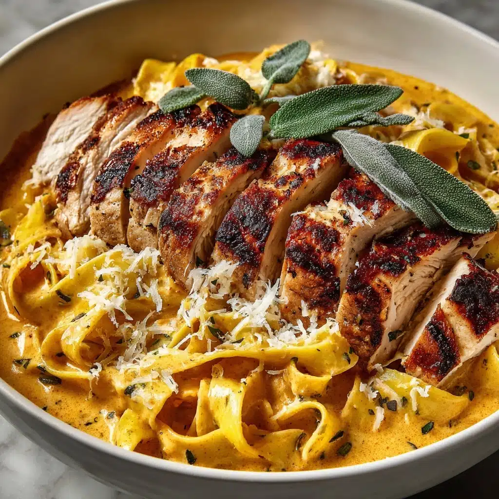 tuccine with Grilled Sage-Rubbed Chicken Recipe