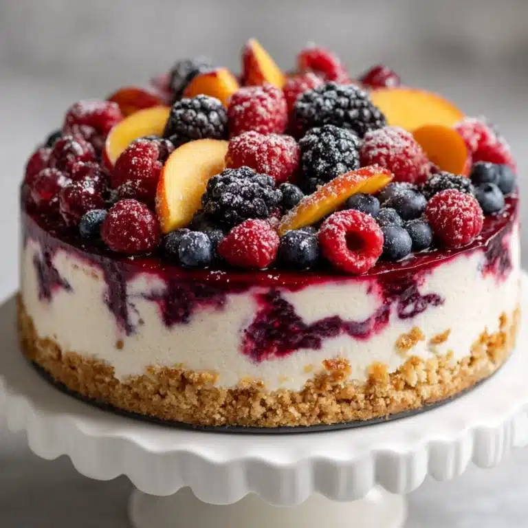 Berry and Peach Cheesecake Recipe