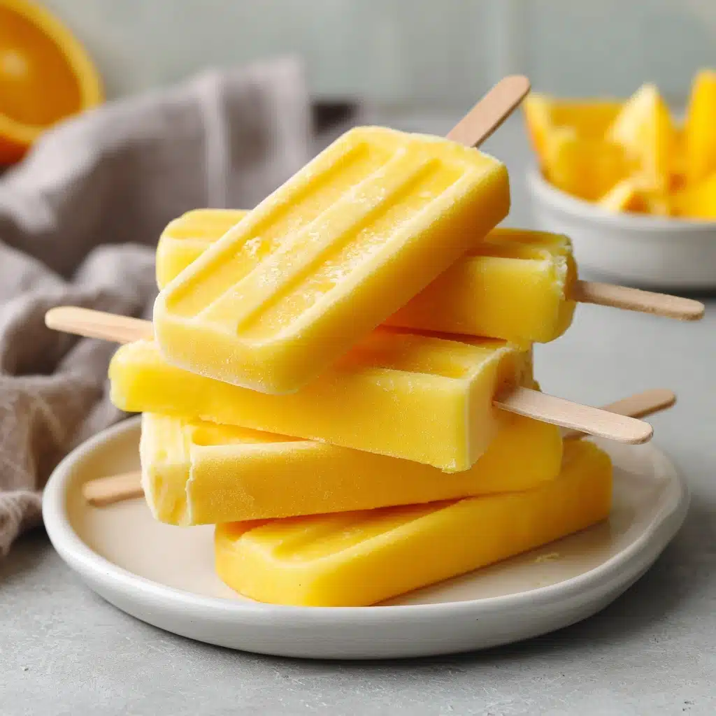 Frozen Mango Yogurt Pops Recipe - Recipe Image