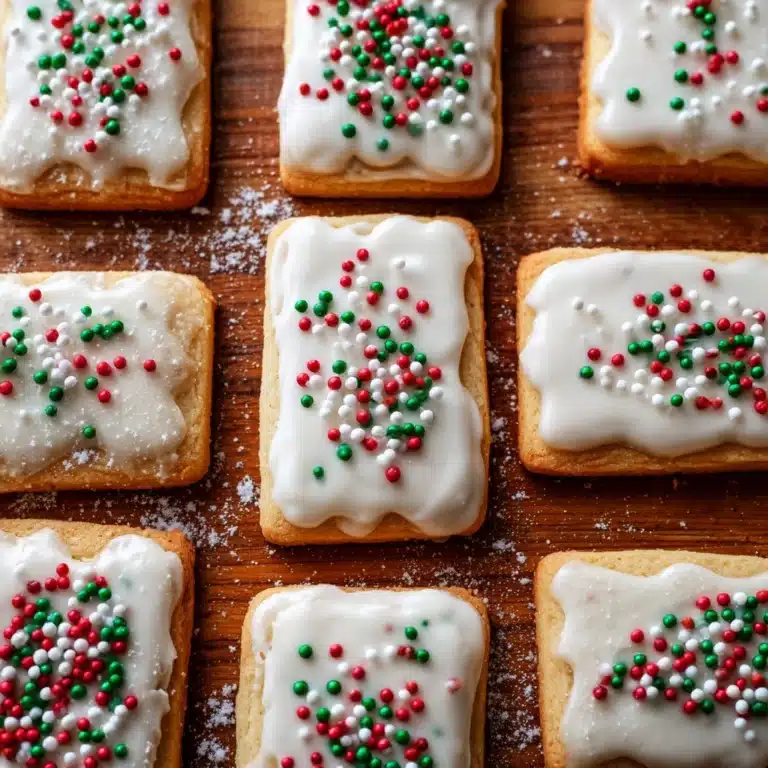 Christmas White Chocolate-Dipped Sugar Wafers Recipe
