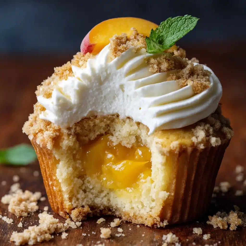 Peach Cobbler Cupcakes Recipe - Recipe Image