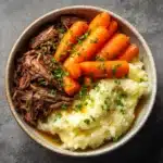 Slow Cooker Garlic Herb Pot Roast Recipe