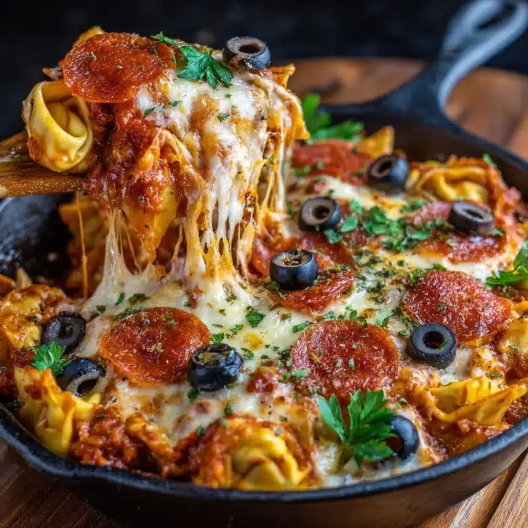 Supreme Pizza Tortellini Bake Recipe