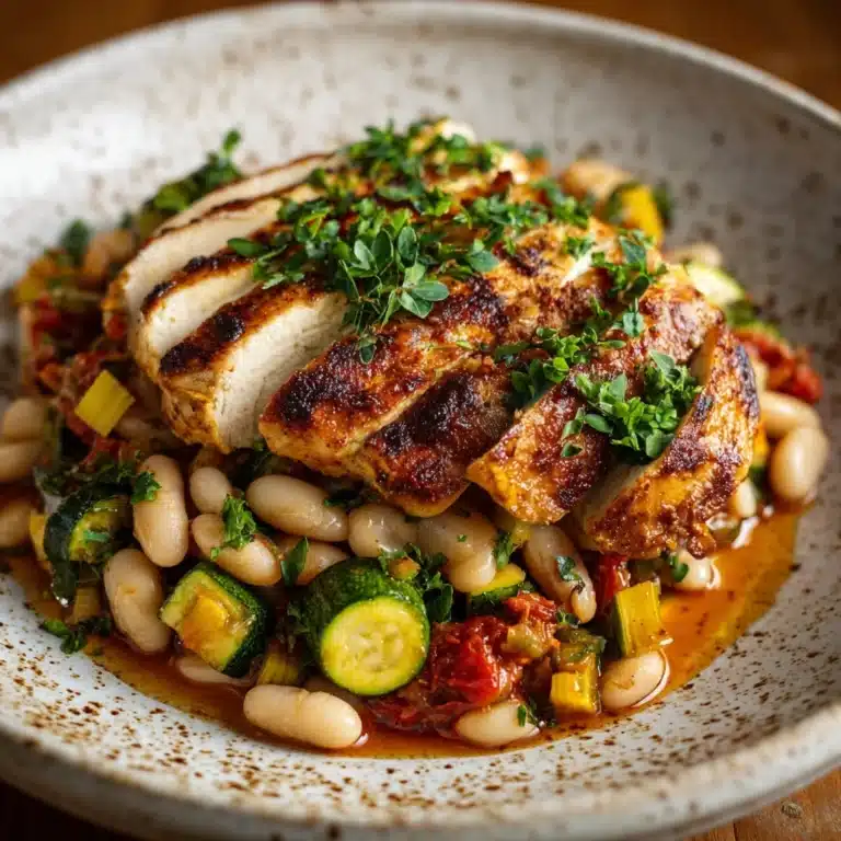 Healthy Spanish Chicken and Beans Recipe