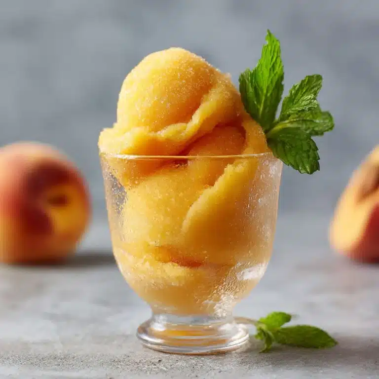Frozen Peach Lemonade Slush Recipe