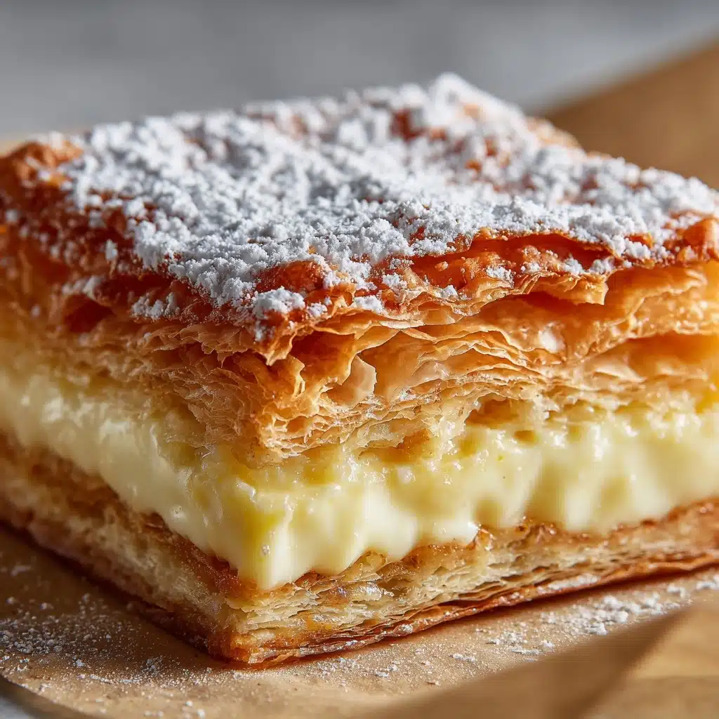 Vanilla Custard Cream Squares Recipe