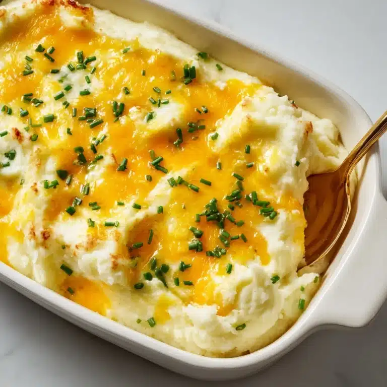 Baked Cheesy Mashed Potatoes Recipe