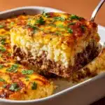 Cheesy Ground Beef and Rice Casserole Recipe