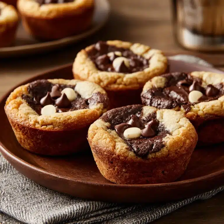 Fudge Filled Chocolate Chip Cookie Cups Recipe