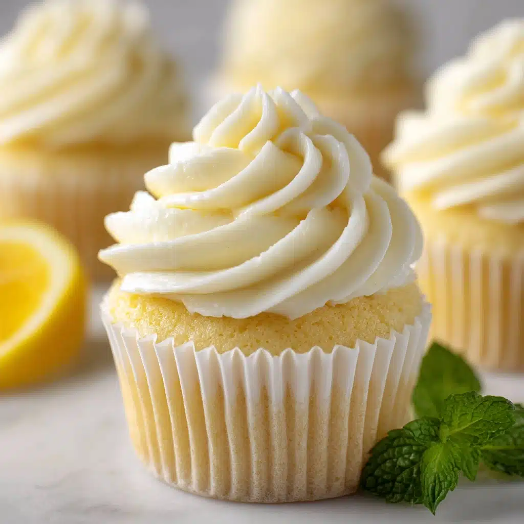 Lemon Cupcakes with Cream Cheese Frosting Recipe - Recipe Image