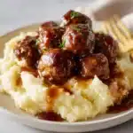 Tasty Slow Cooker Salisbury Steak Meatballs Recipe