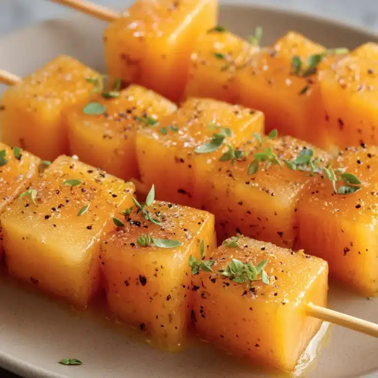 Skewered Cantaloupe Recipe