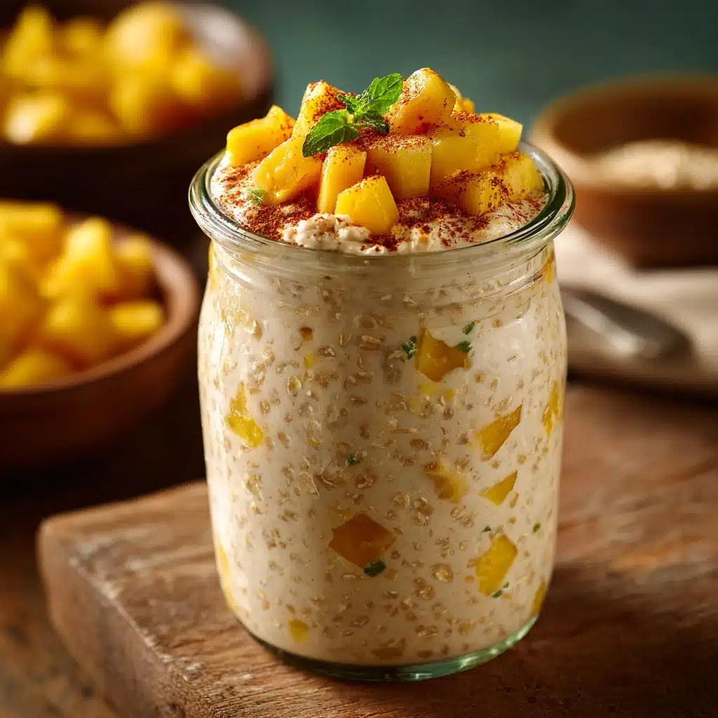 Mango Lassi Overnight Oats Recipe