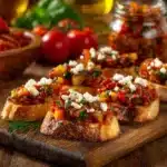 Eggplant and Tomato Bruschetta Recipe