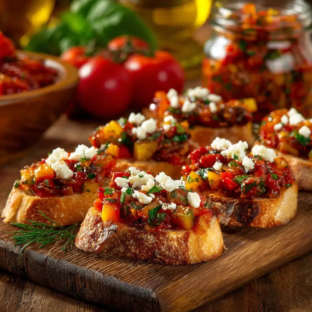 Eggplant and Tomato Bruschetta Recipe