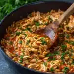 Creamy Tomato Orzo with Chicken Recipe