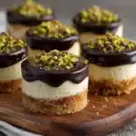 Mini Pistachio and Coffee Cheesecakes Recipe