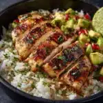 Cajun Chicken with Coriander and Lime Rice Recipe