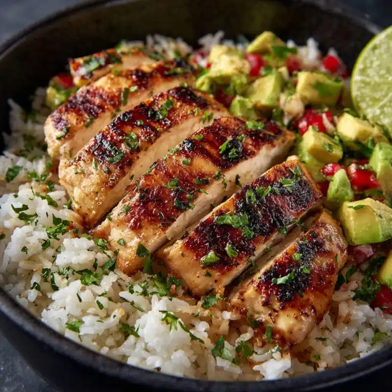 Cajun Chicken with Coriander and Lime Rice Recipe