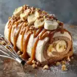 Caramel Banana Cake Roll Recipe