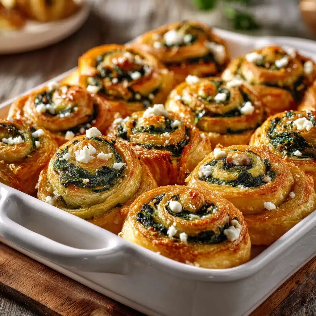 Spinach Feta Pinwheels Recipe