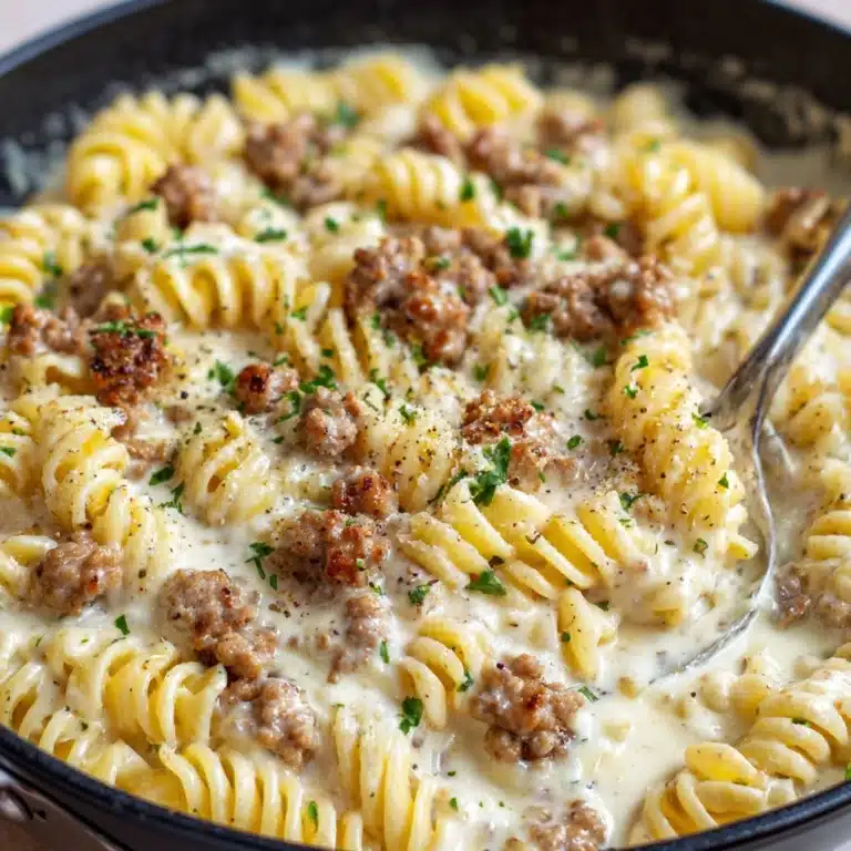 Stovetop Creamy Ground Beef Pasta Recipe