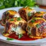 Cheesy Stuffed Meatloaf Bites Recipe