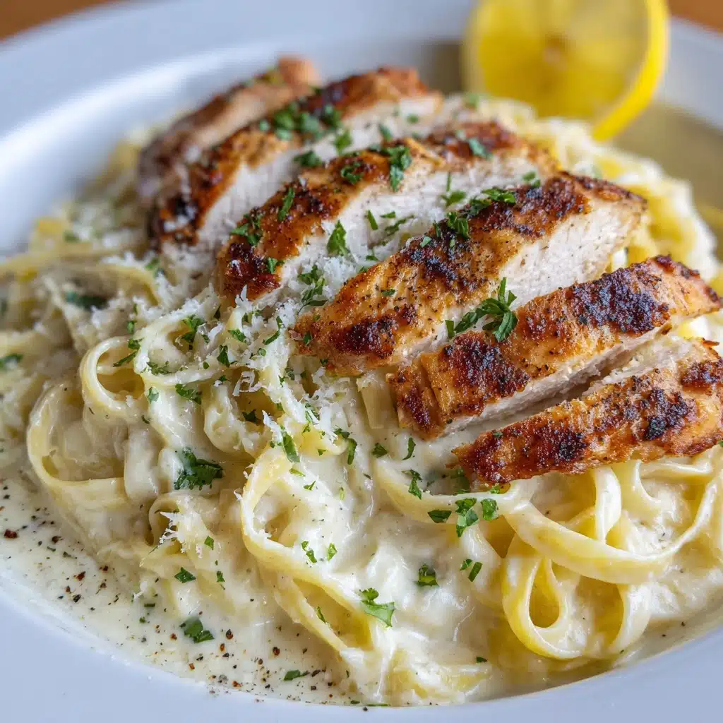 Creamy Lemon Garlic Chicken Pasta Recipe